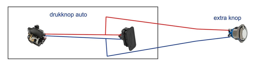 Extra knop achterklep